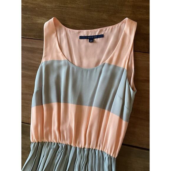 Tommy Hilfiger Spring Summer Long Blouson Maxi Dress Peachy Beachy Preppy Size 6 - Picture 3 of 14